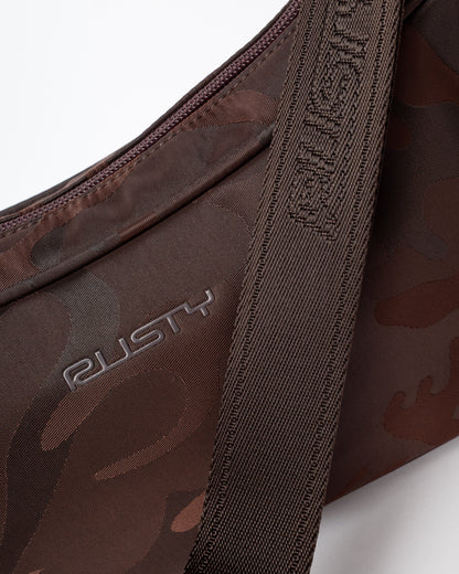 Cartera Stellar Nylon Camo Crossbody Bag Java