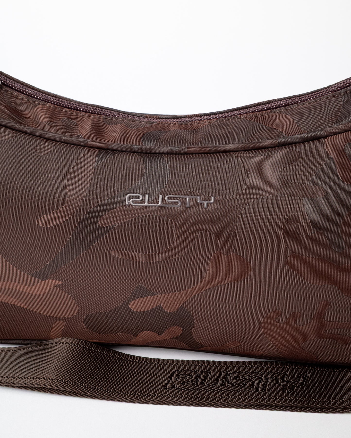 Cartera Stellar Nylon Camo Crossbody Bag Java