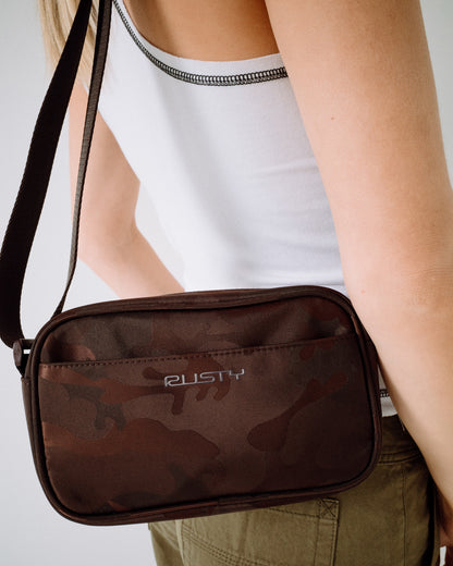 Cartera Stellar Nylon Camo Side Bag Java