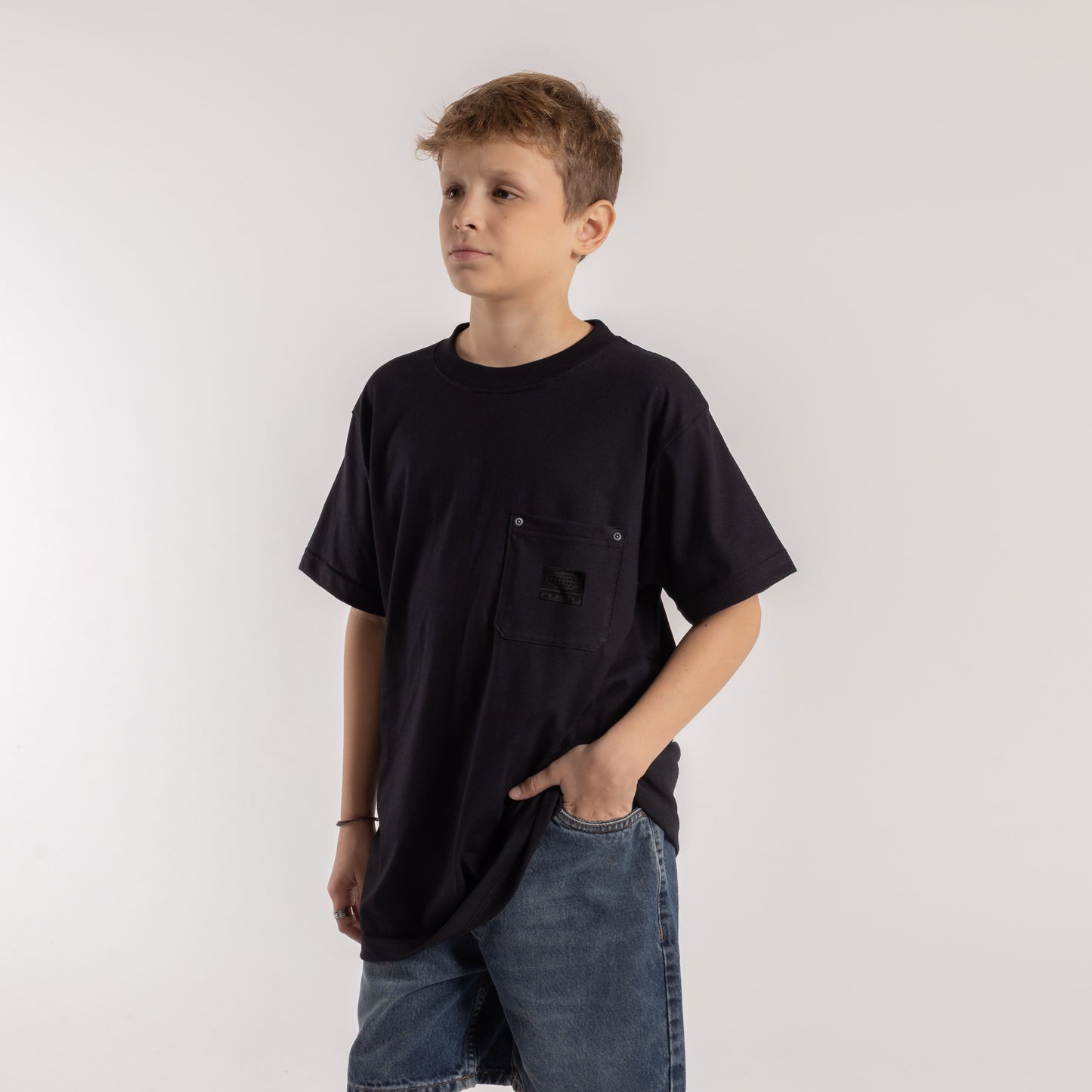 Remera Stezei Serie 3 Junior Black