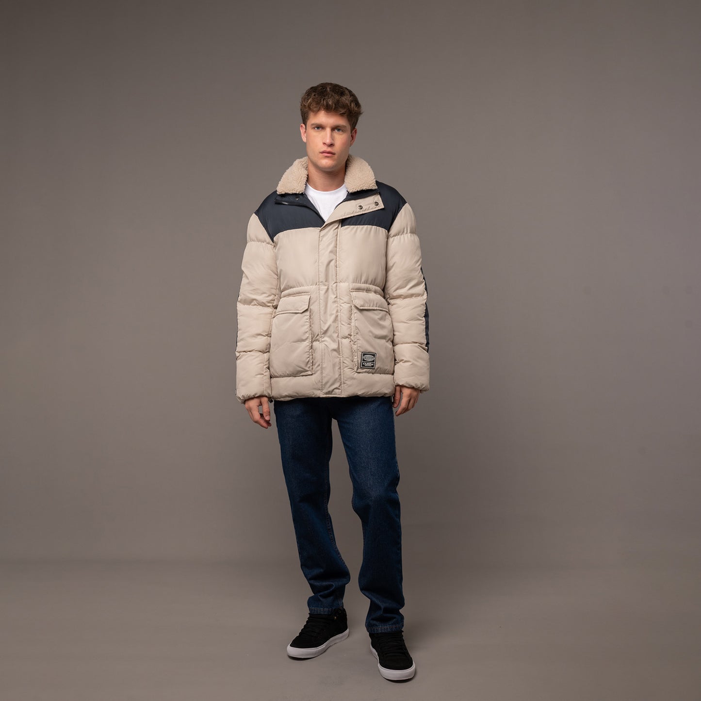Campera Abrigo Storage Cream