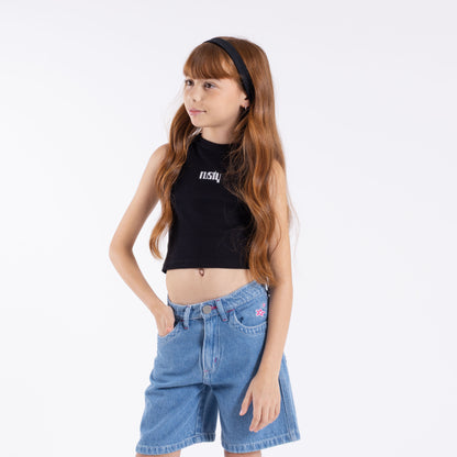 Musculosa Sunset Racer Girls Black