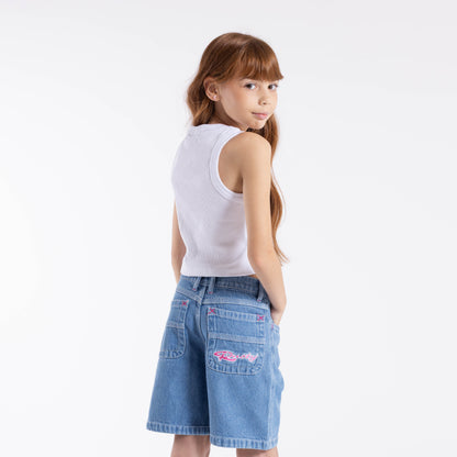 Musculosa Sunset Racer Girls White