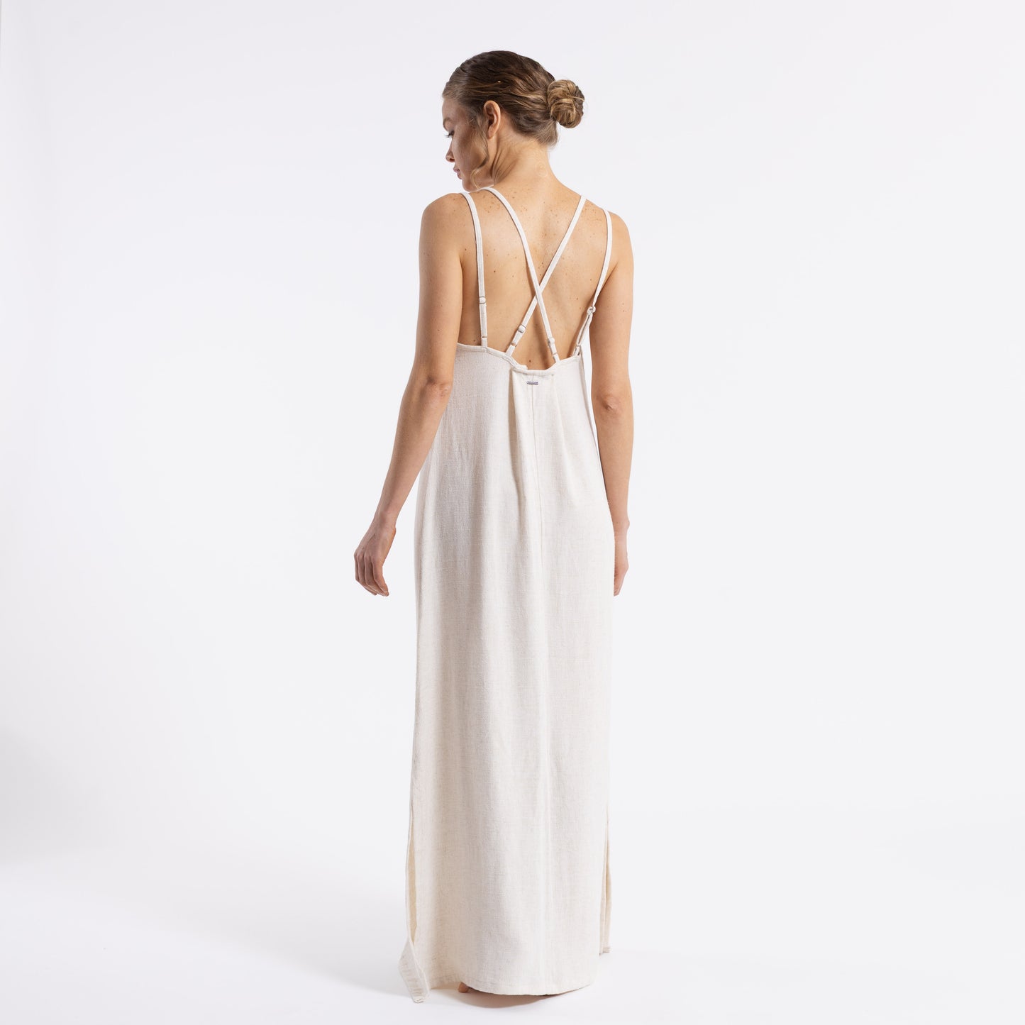 Vestido Sunset Slip  Ecru