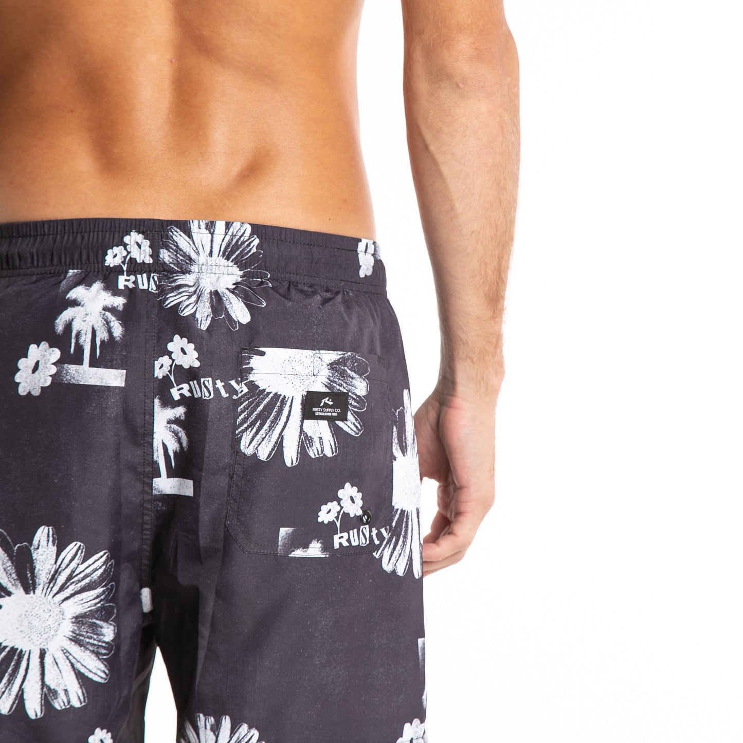 Short Surflower Black