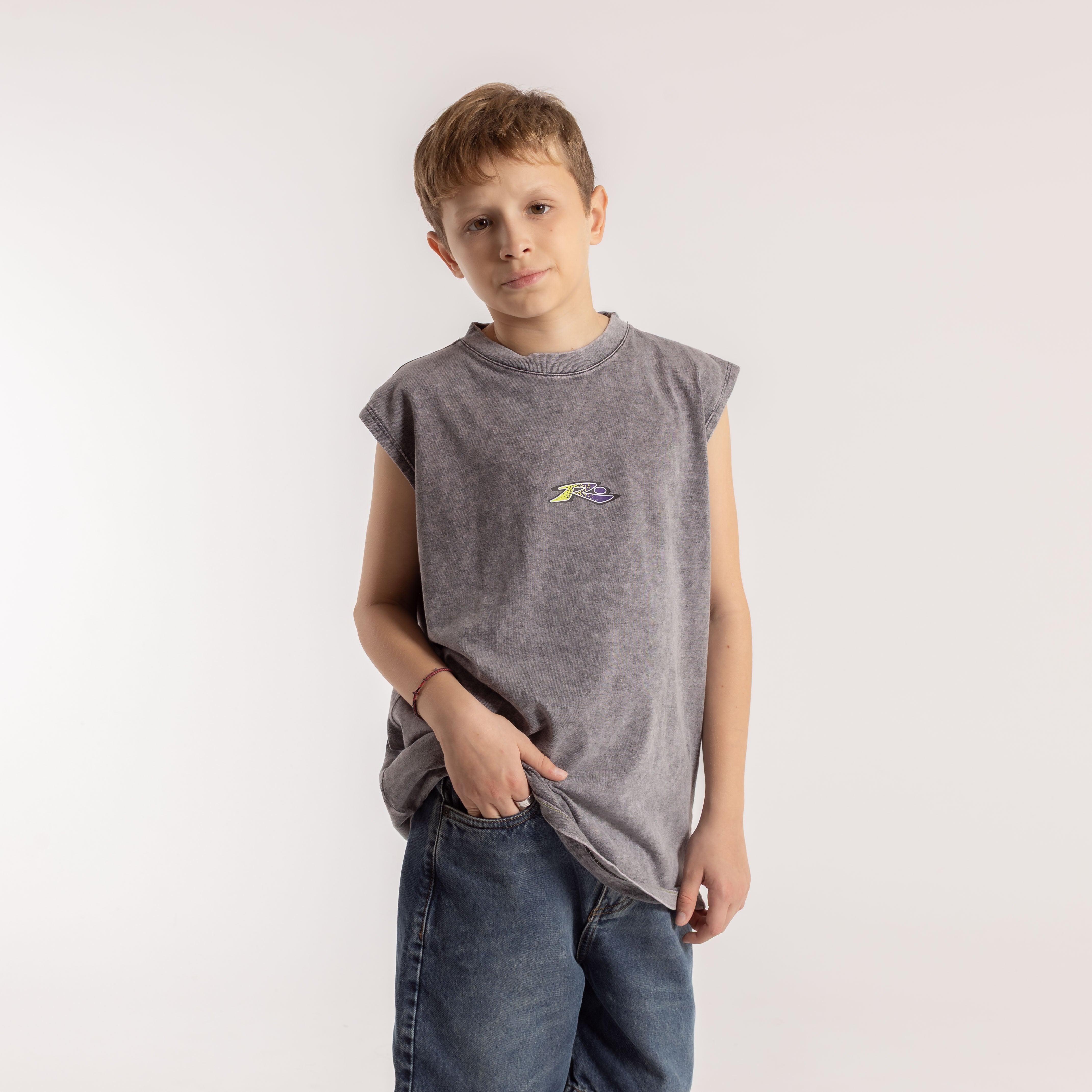 Musculosa Surf Frames Junior Process Black