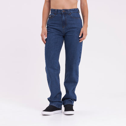 Jean Suzy Straight Mid Rise Deep Sea Blue