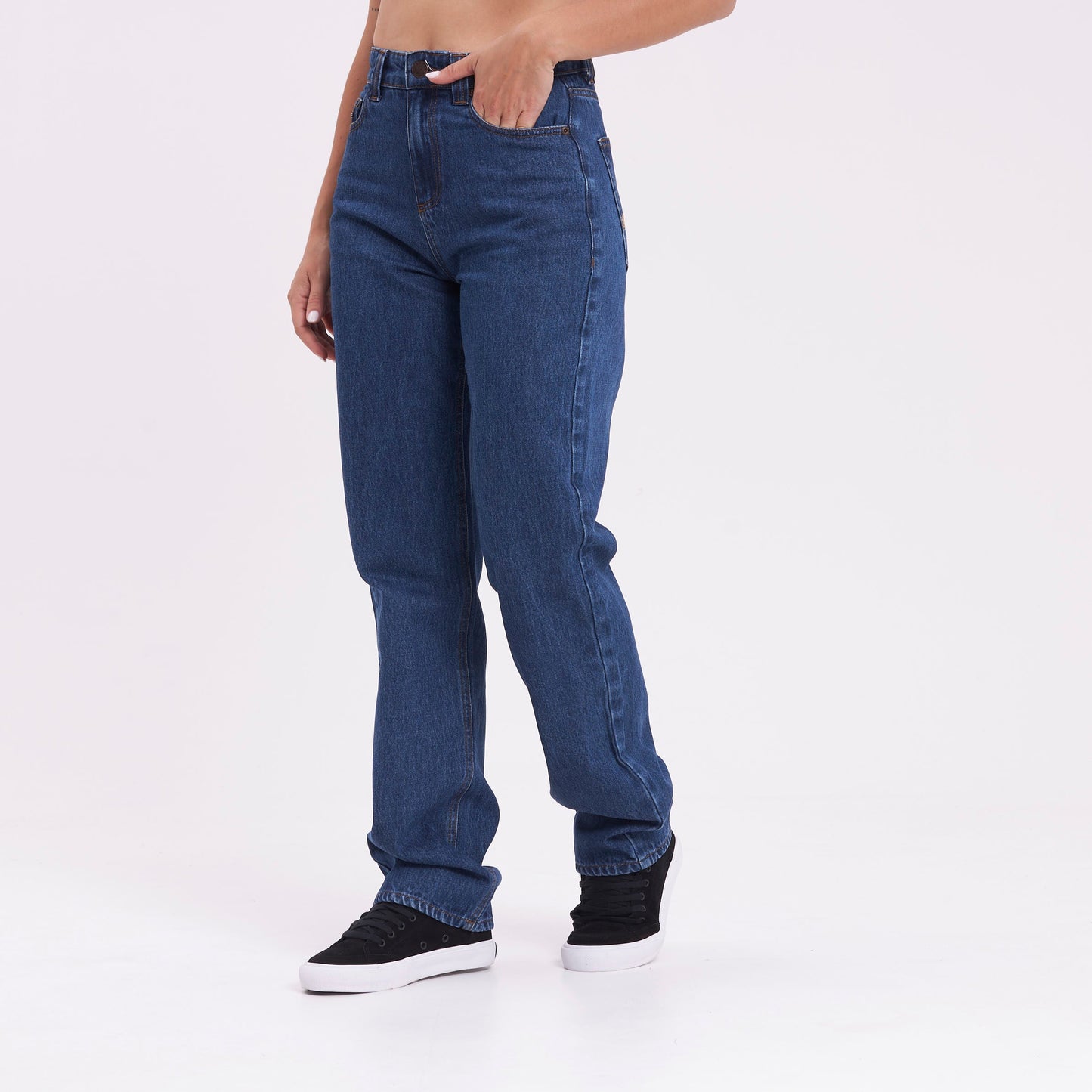 Jean Suzy Straight Mid Rise Deep Sea Blue