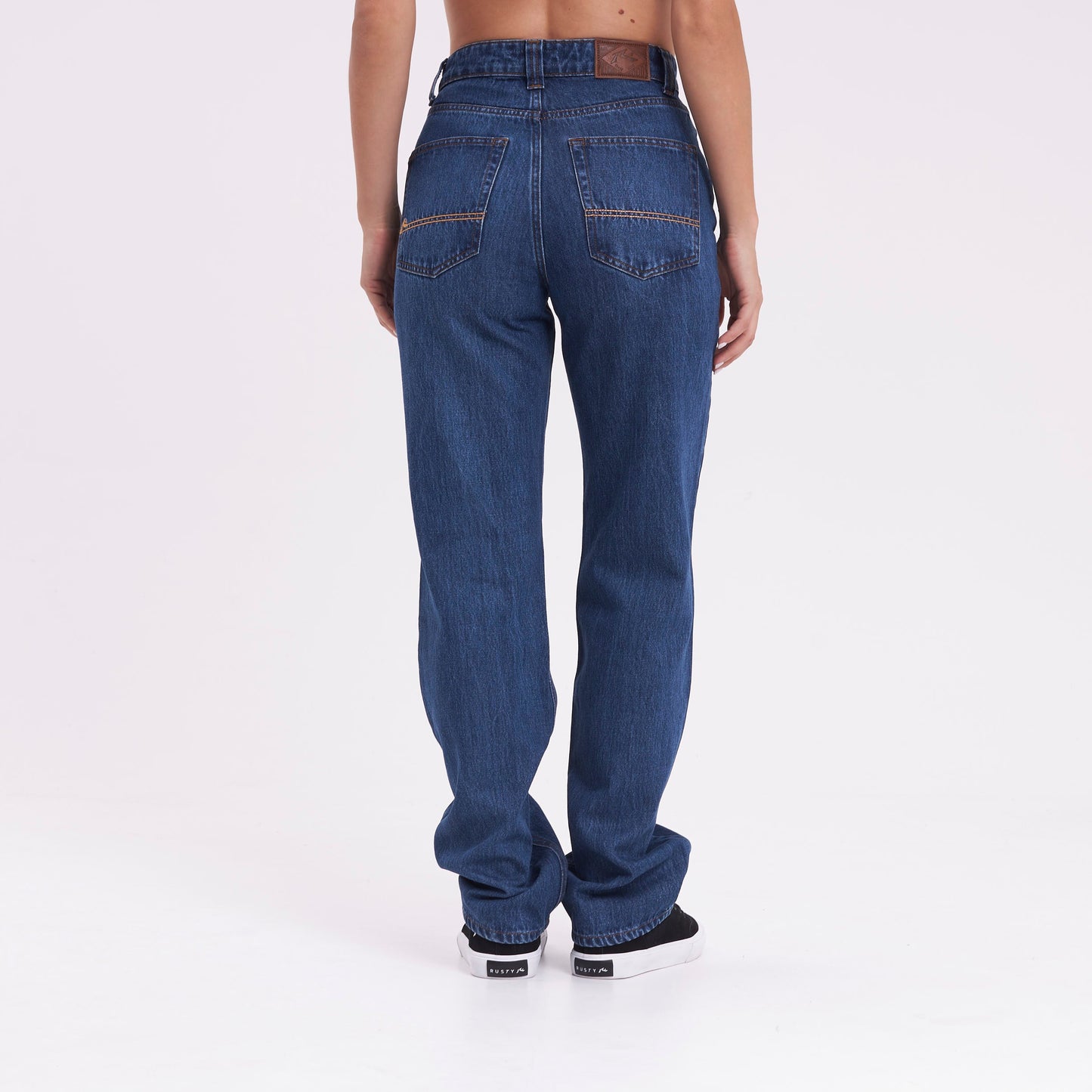 Jean Suzy Straight Mid Rise Deep Sea Blue
