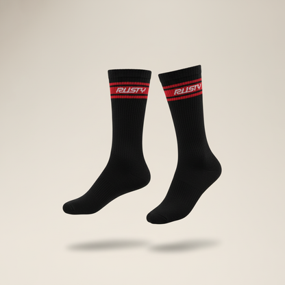 Medias Rusty Pit Crew Mid Calf 4-Sock Pack* Multi