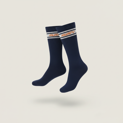 Medias Rusty Pit Crew Mid Calf 4-Sock Pack* Multi