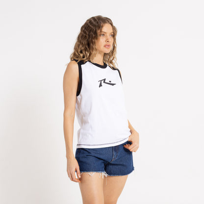 Musculosa Tamlin Contrast Raglan White