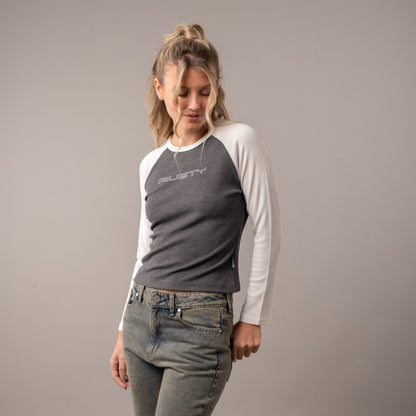 Remera Tekky Raglan Skimmer Grey Marle