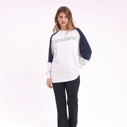 Remera Timmy Target Contrast L/S Ecru Marle