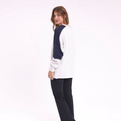 Remera Timmy Target Contrast L/S Ecru Marle