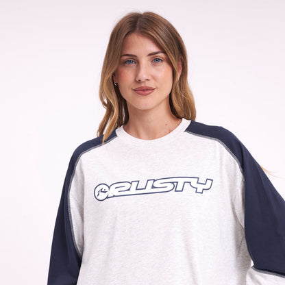 Remera Timmy Target Contrast L/S Ecru Marle