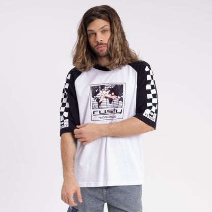 Remera Tournament White/Black