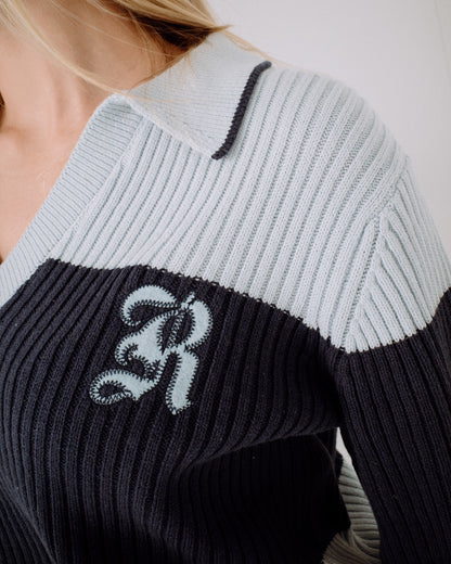 Sweater Try Me Rugby Top Retro Blue/Navy