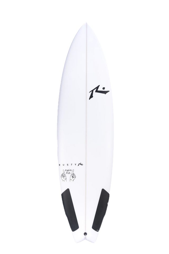 Surfboard Rusty Twin Fin 6' 3" FCS