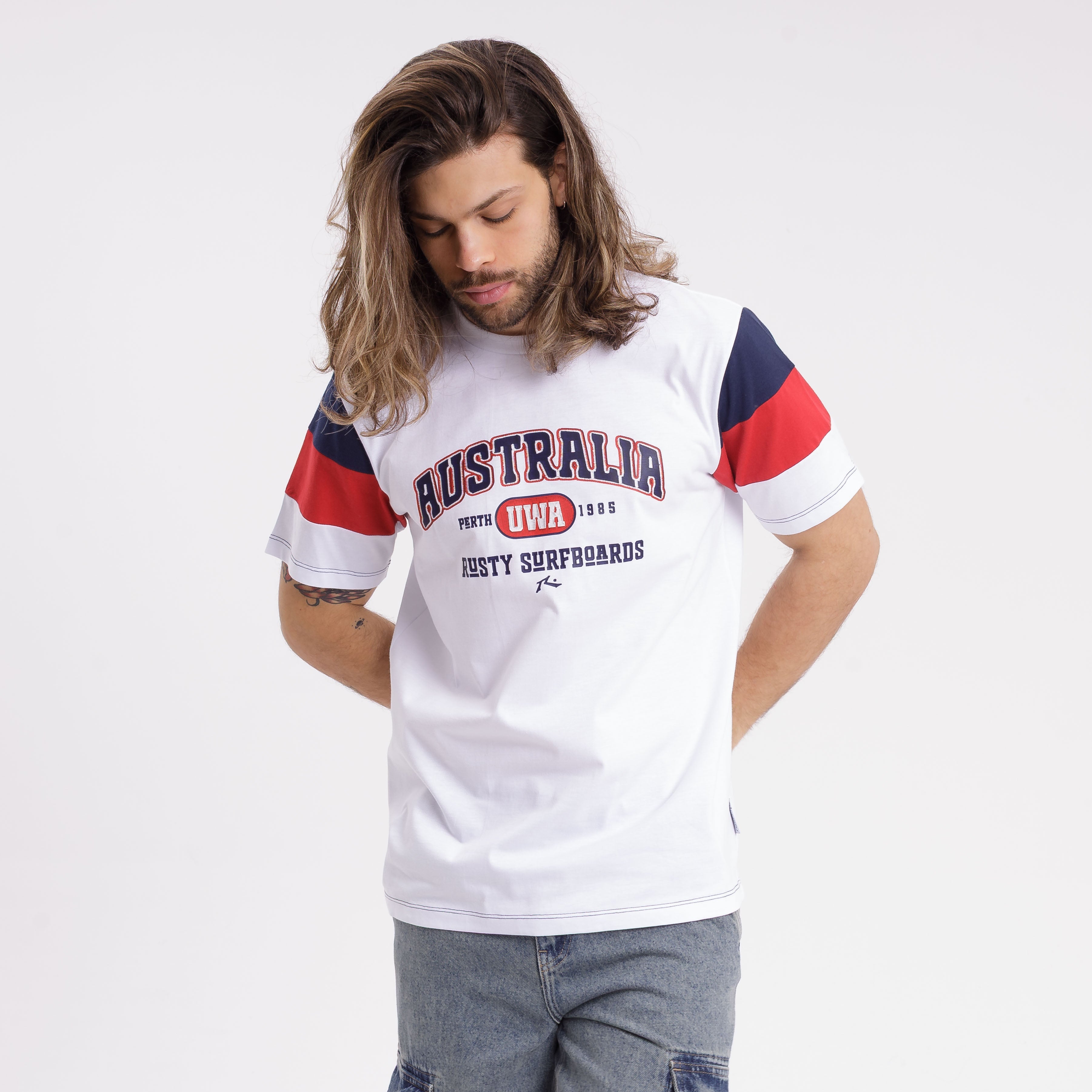 Remera University Wa White