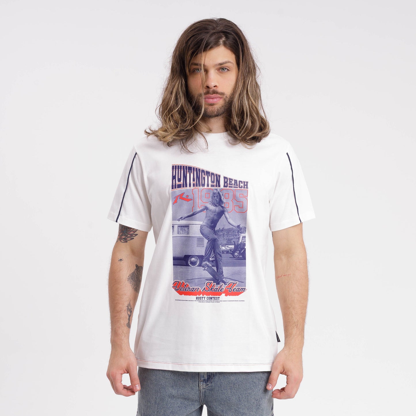 Remera Veteran Skate White