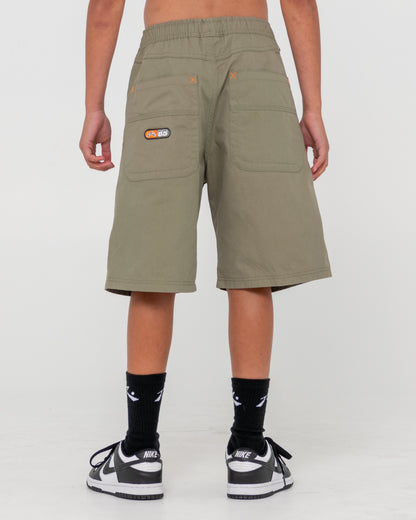 Bermuda Rusty Wear Eva Elastic Short Boys Savanna