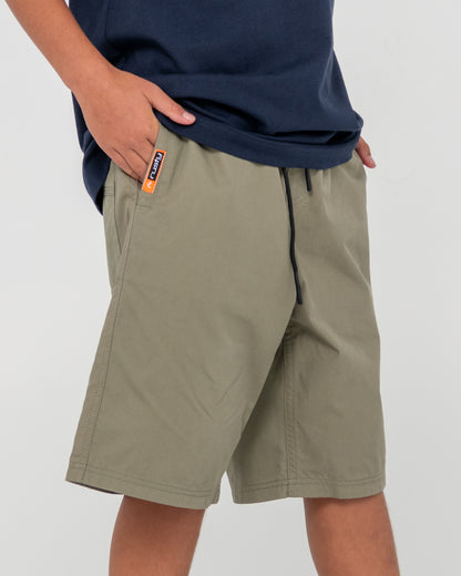 Bermuda Rusty Wear Eva Elastic Short Boys Savanna