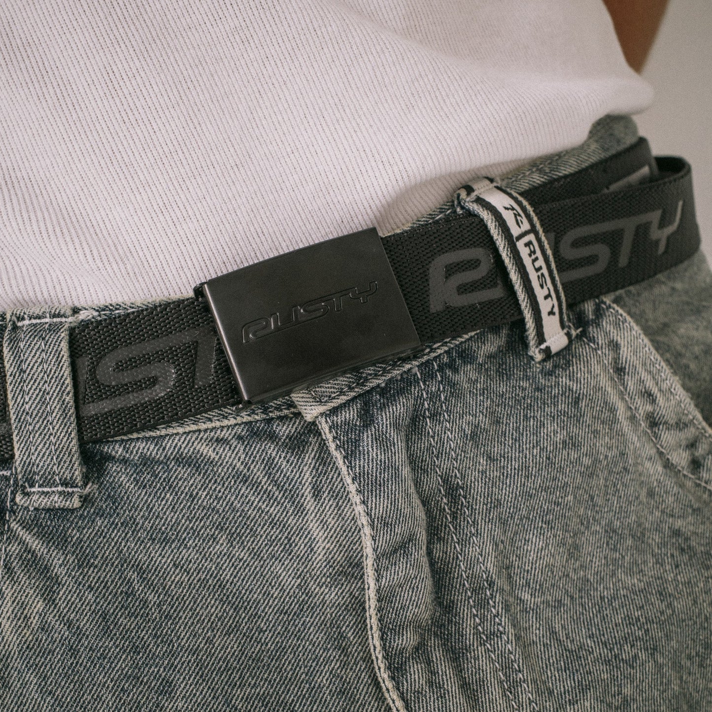 Cinturon Flip Daddy Elastic Webbing Belt Black