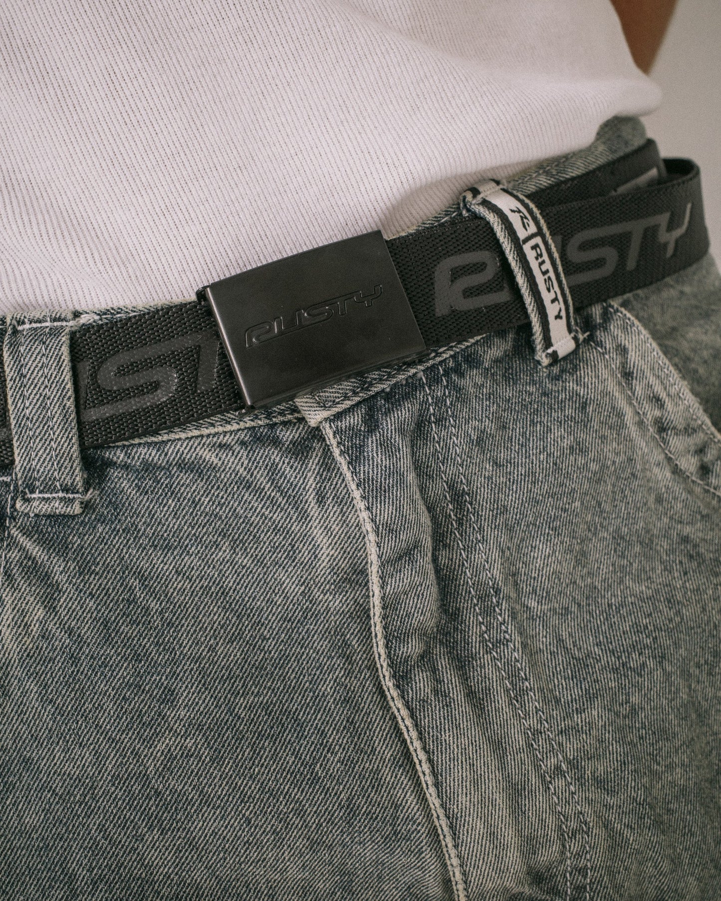 Cinturon Flip Daddy Elastic Webbing Belt Black