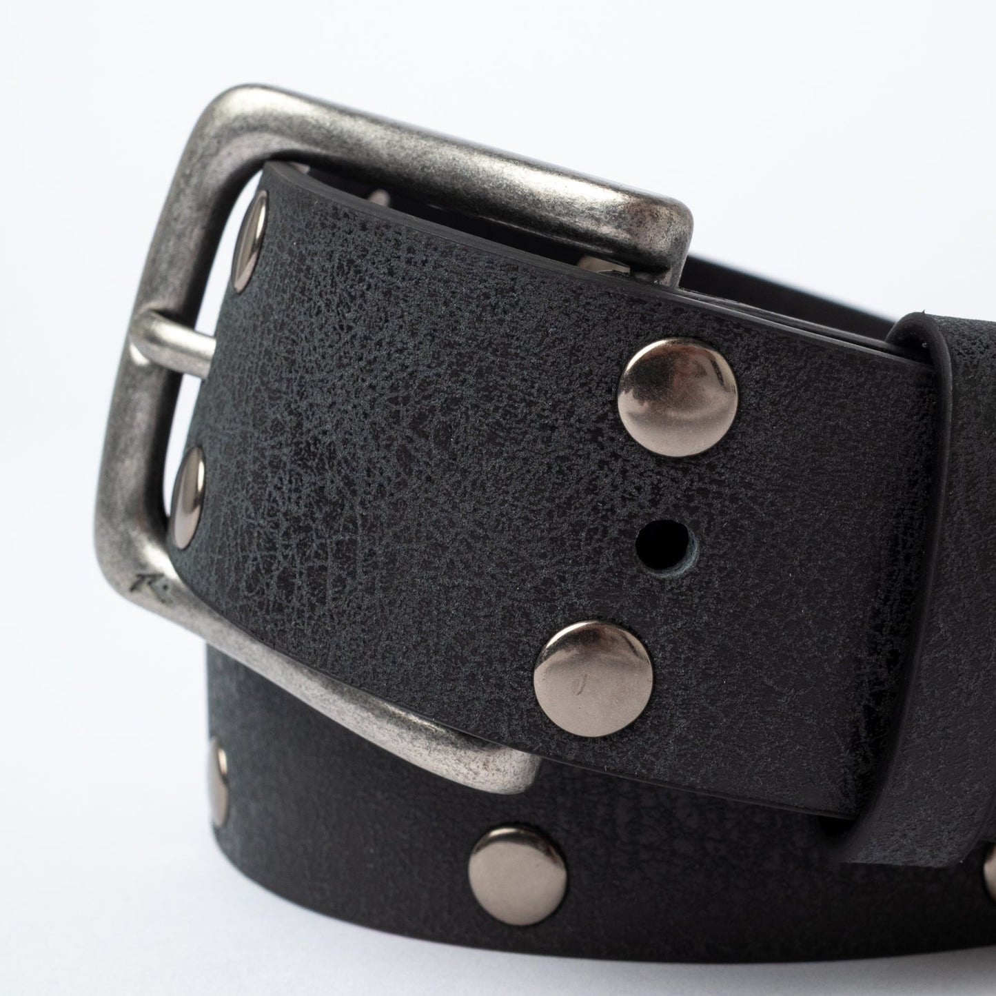 Cinturon Worn Out Stud Belt Black