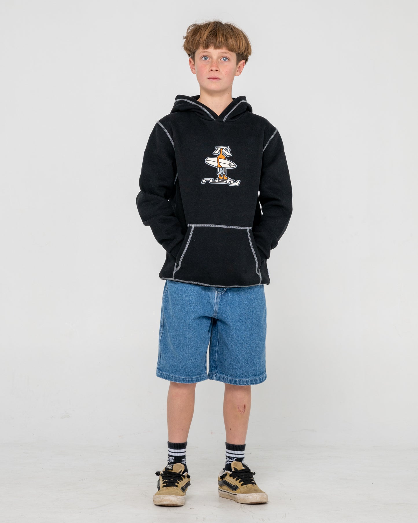 Canguro Dr. Dot Hooded Fleece Junior Black