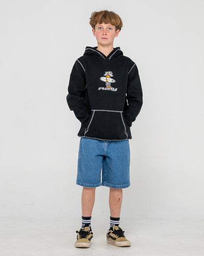 Canguro Dr. Dot Hooded Fleece Junior Black