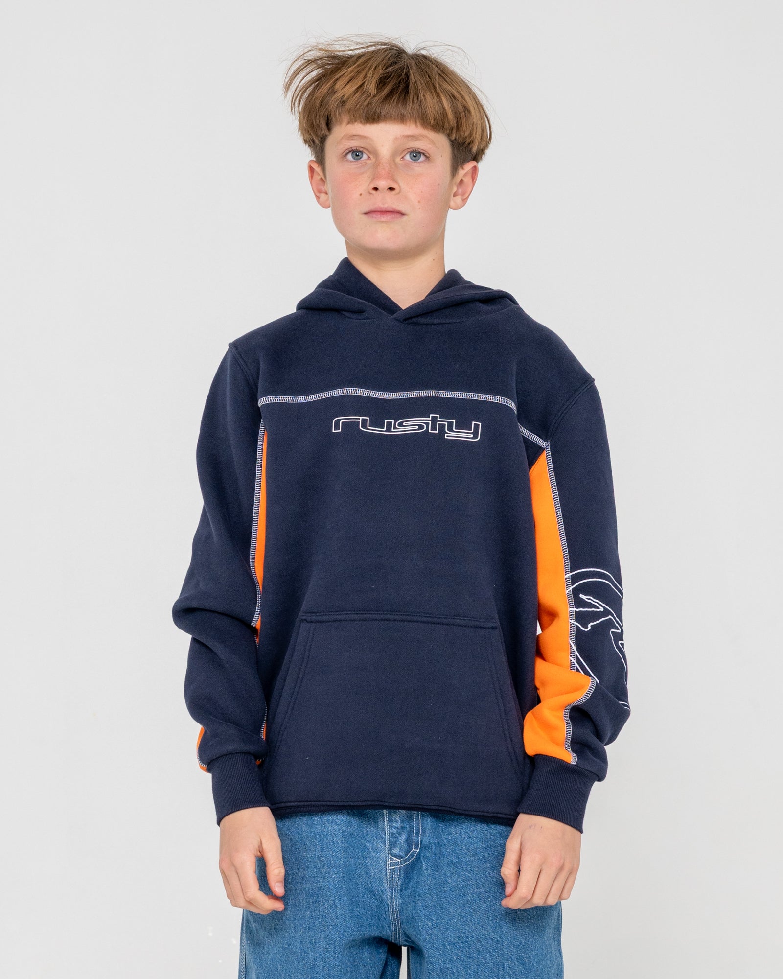 Canguro Titan Hooded Fleece Junior Navy Blue