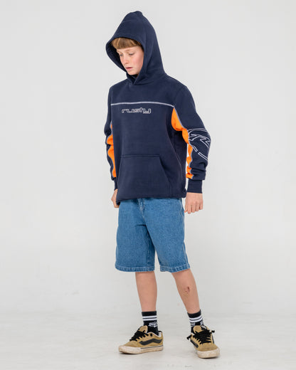 Canguro Titan Hooded Fleece Junior Navy Blue