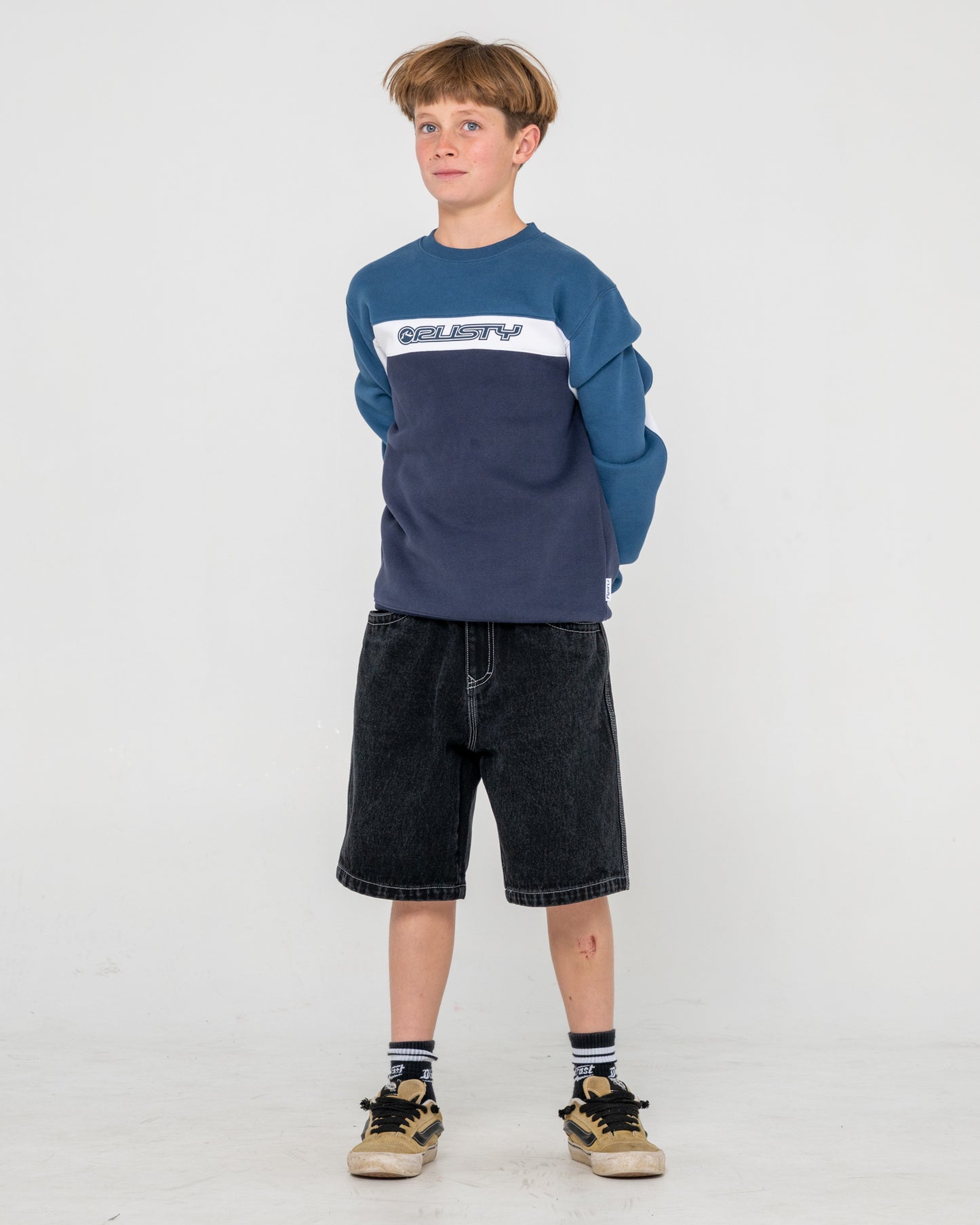 Buzo Pod Racer Fleece Junior Navy Blue