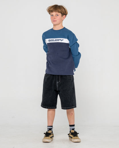 Buzo Pod Racer Fleece Junior Navy Blue