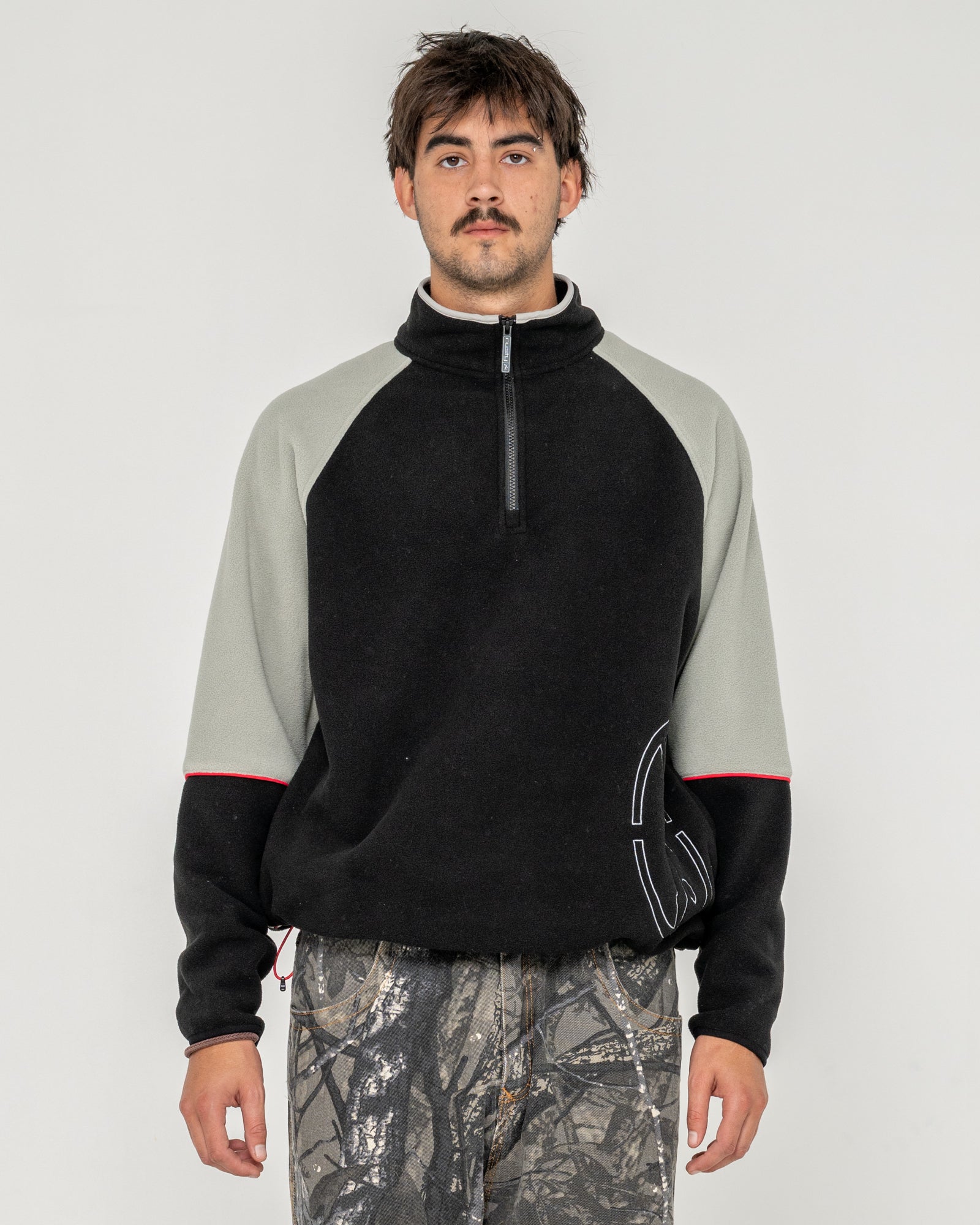 Buzo Tectonic Quarter Zip Polar Fleece Black