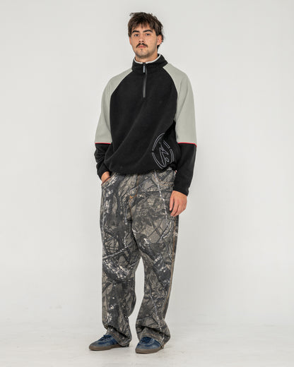Buzo Tectonic Quarter Zip Polar Fleece Black