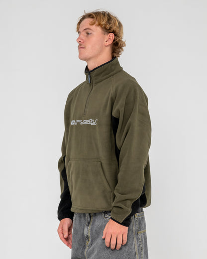Buzo Blizzard Quarter Zip Polar Fleece Army Green