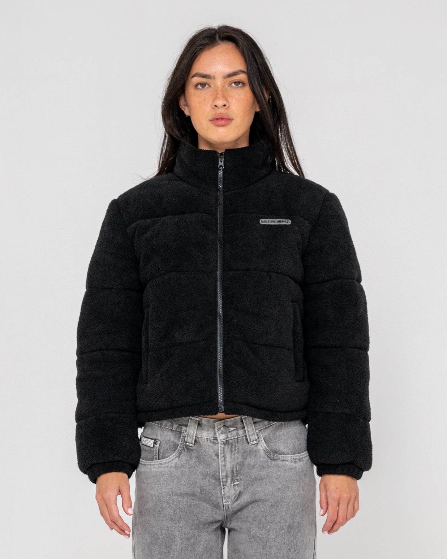 Campera Abrigo On And On Polar Black