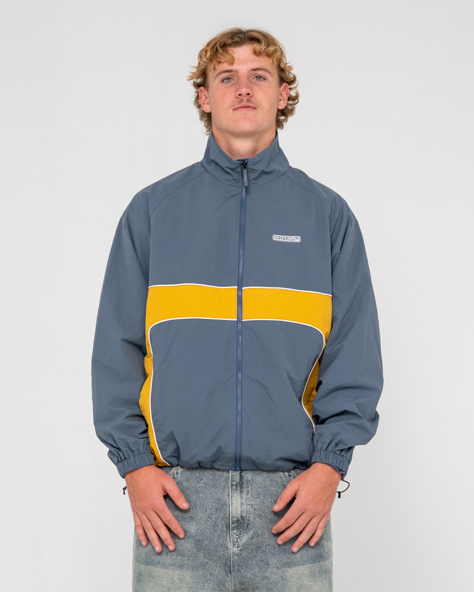 Campera Abrigo Hocus Pocus Zip Thru Steel Blue