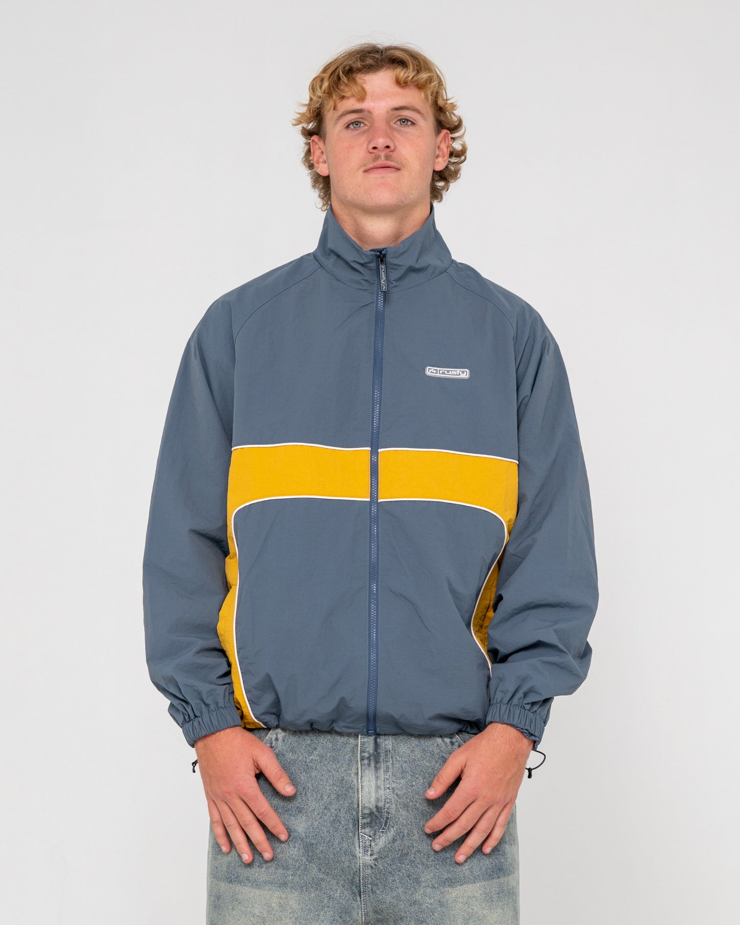 Campera Liviana Hocus Pocus Zip Thru Steel Blue