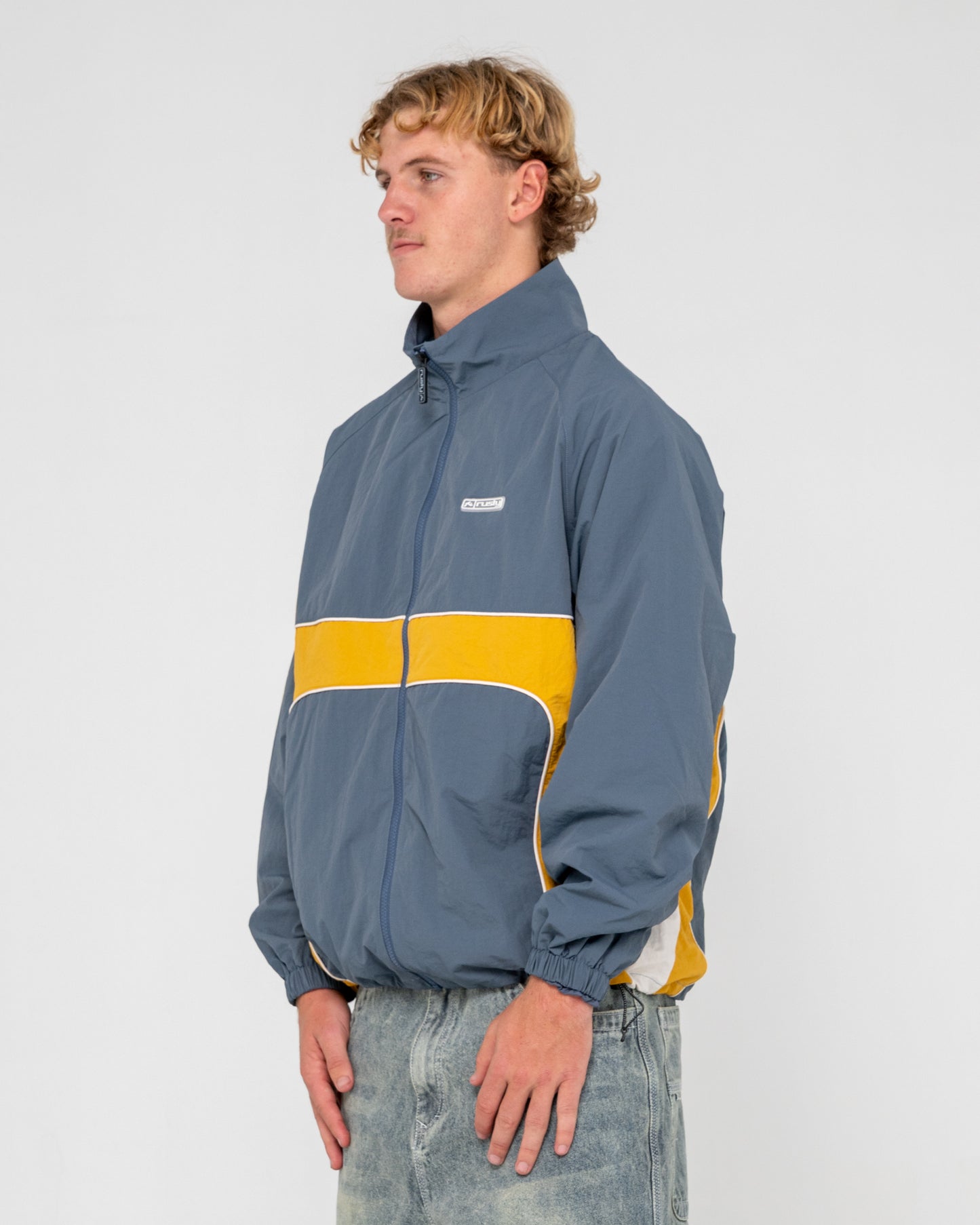 Campera Liviana Hocus Pocus Zip Thru Steel Blue