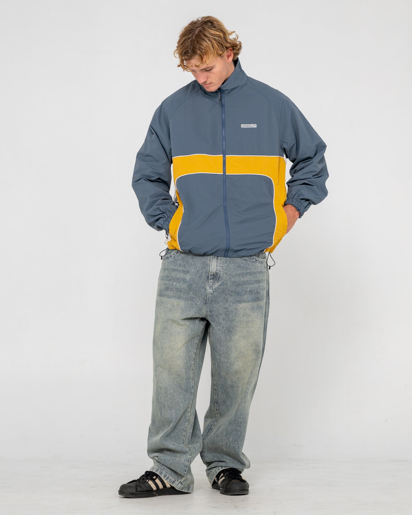 Campera Liviana Hocus Pocus Zip Thru Steel Blue