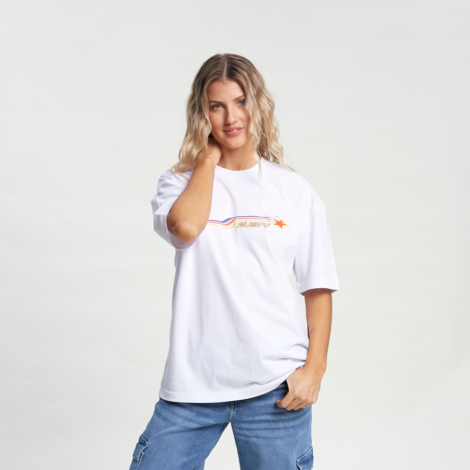 Remera Wave Rider Oversize  White