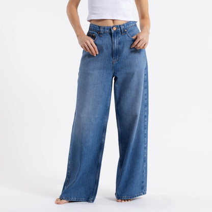 Jean Wendy Hi Rise Wide Leg Middy Blue