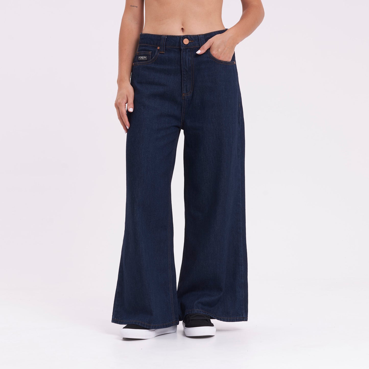 Jean Wendy Hi Rise Wide Leg Deep Blue