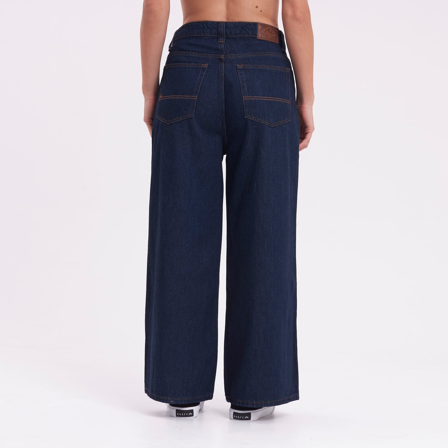 Jean Wendy Hi Rise Wide Leg Deep Blue
