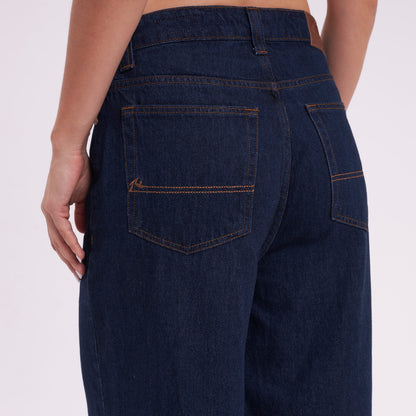 Jean Wendy Hi Rise Wide Leg Deep Blue