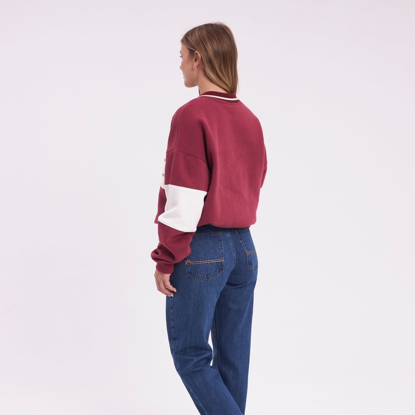 Buzo White Lines Polo Rhubarb